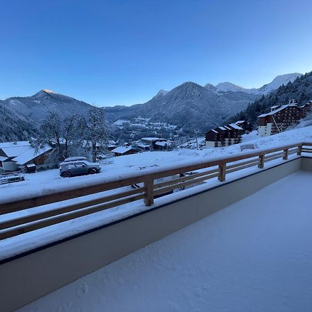 Dans Residence Neuve Le Snow Roc Sur Les Pistes, Grand Studio Cosy 5 Pers Avec Terrasse Panoramique, Sauna, Wifi Saint-Jean-dʼAulps 外观 照片