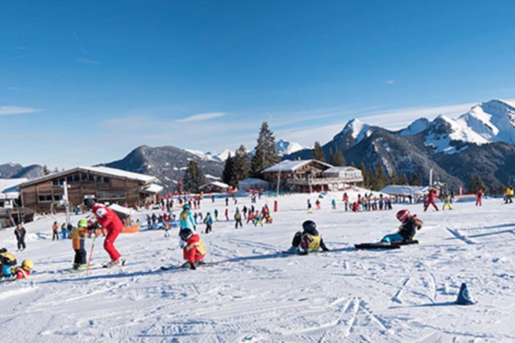 Dans Residence Neuve Le Snow Roc Sur Les Pistes, Grand Studio Cosy 5 Pers Avec Terrasse Panoramique, Sauna, Wifi Saint-Jean-dʼAulps 外观 照片