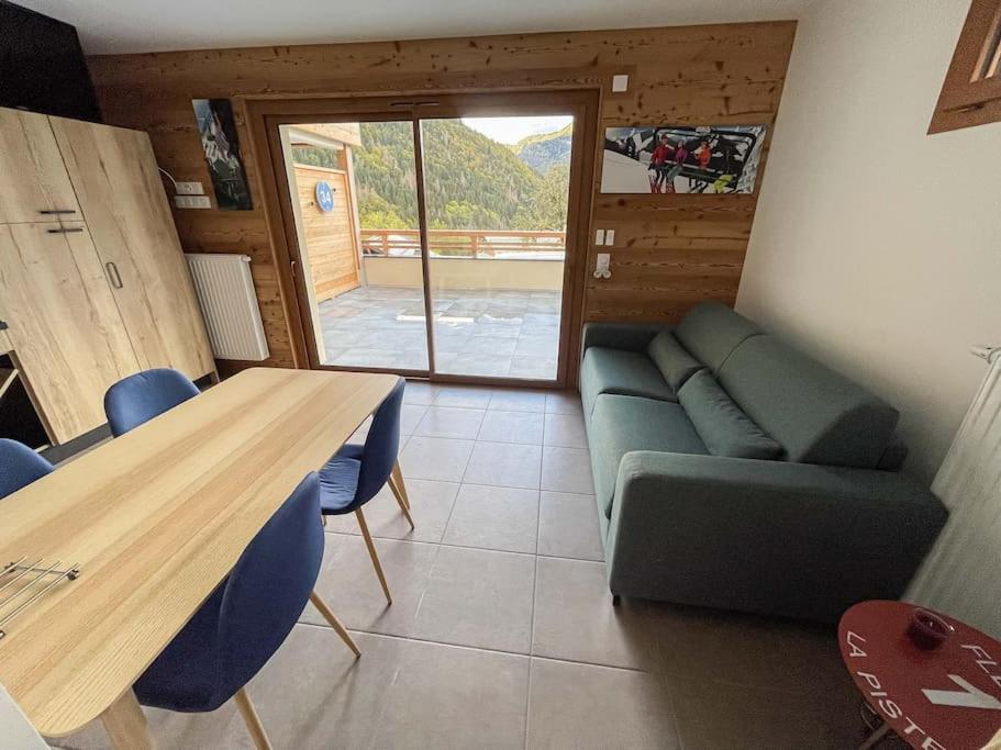 Dans Residence Neuve Le Snow Roc Sur Les Pistes, Grand Studio Cosy 5 Pers Avec Terrasse Panoramique, Sauna, Wifi Saint-Jean-dʼAulps 外观 照片