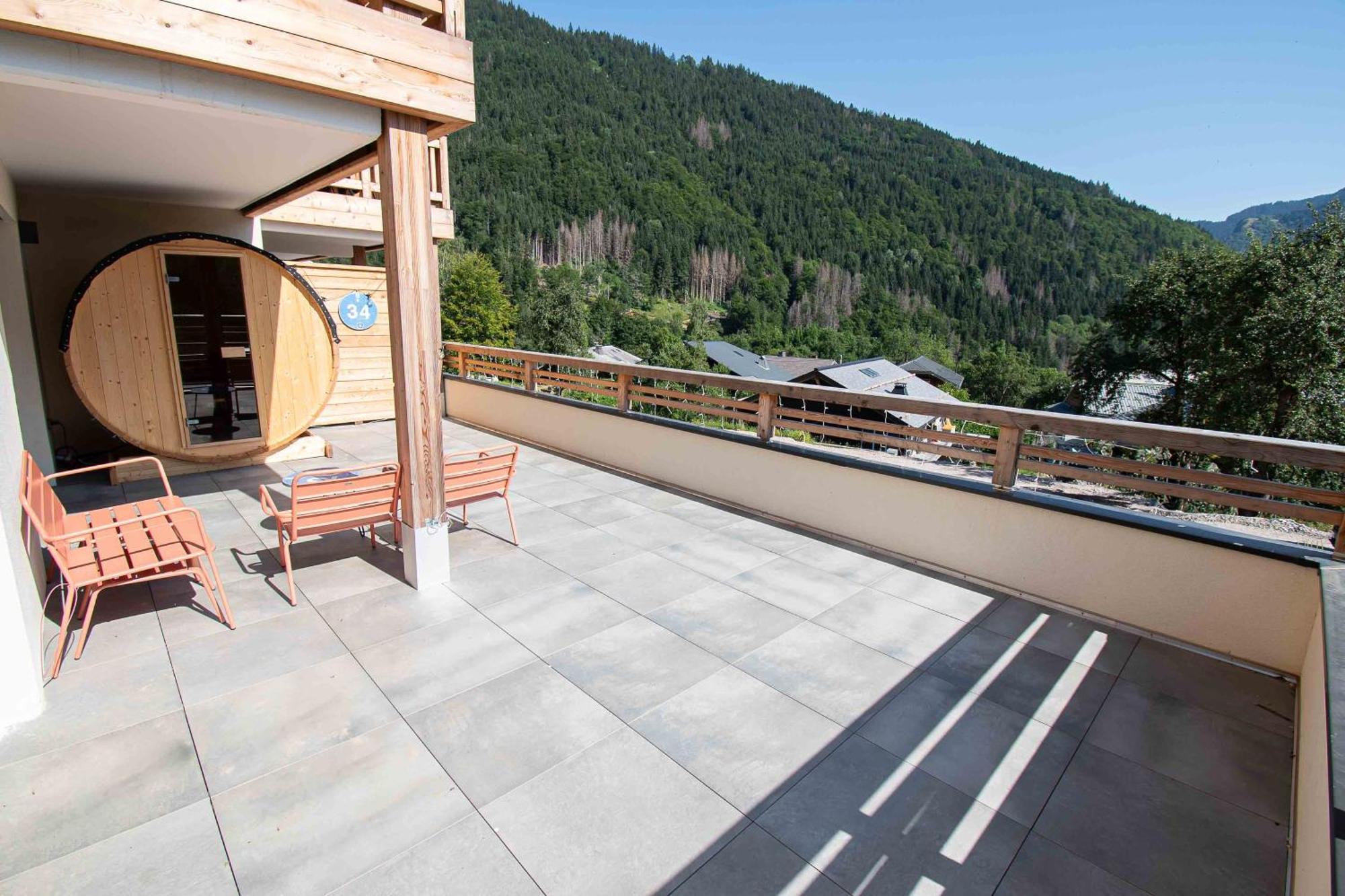 Dans Residence Neuve Le Snow Roc Sur Les Pistes, Grand Studio Cosy 5 Pers Avec Terrasse Panoramique, Sauna, Wifi Saint-Jean-dʼAulps 外观 照片