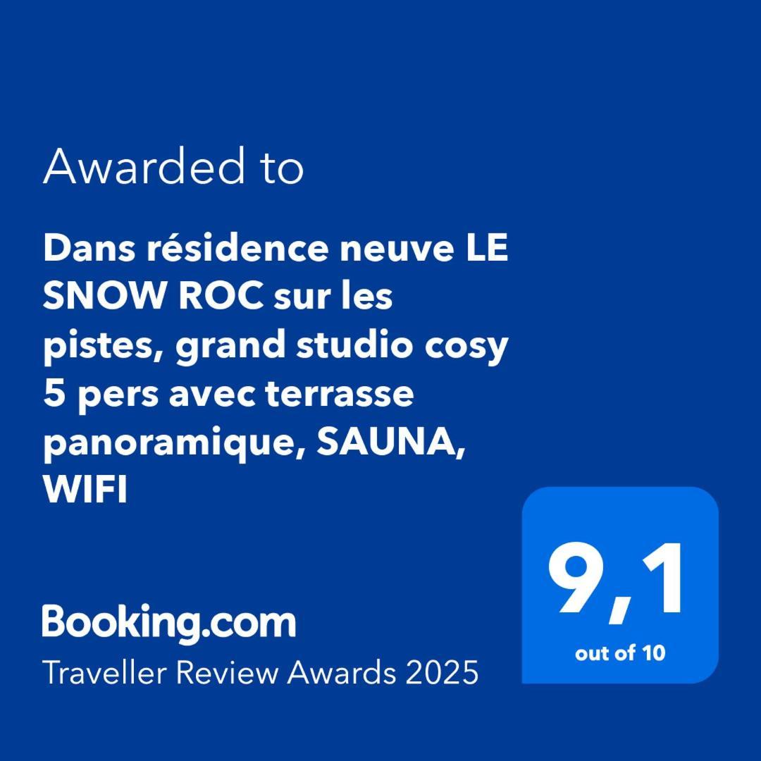Dans Residence Neuve Le Snow Roc Sur Les Pistes, Grand Studio Cosy 5 Pers Avec Terrasse Panoramique, Sauna, Wifi Saint-Jean-dʼAulps 外观 照片